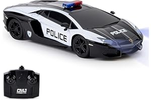 CMJ RC Cars Lamborghini Aventador LP700-4 con Licencia Oficial a Escala 1:24 Coche de Control Remoto con Luces de Trabajo 2.4Ghz
