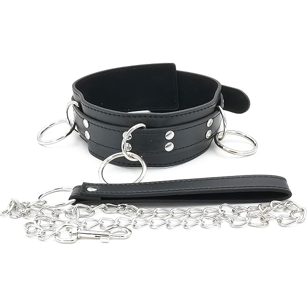 Collare Ad Anello In Ferro Con Frusta - Design Nero Per Stile E Comfort