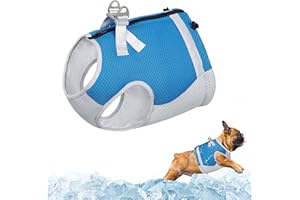 Dolahovy Chaleco Fresco para Perros, Chaqueta Fresca para Perros Transpirables, Chaqueta de Hielo Reflectante para Perros de Verano para Perros Grandes Medianos Pequeños