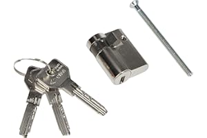 CISA 10E30402012, Mezzo Cilindro Europeo Asix, Ottone nichelato, 30/10 mm