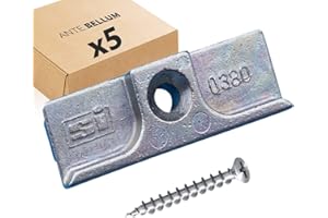 ANTE BELLUM Siegenia TS Tipo 380 - Chapa de cierre (5 unidades, también 0380, también A0380)