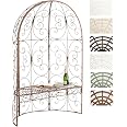 CLP Panchina Da Giardino Karma In Metallo I Chaise Longue In Ferro I Panca Relax Con Spalliera In Stile Rustico Romantico Colore Bronzo