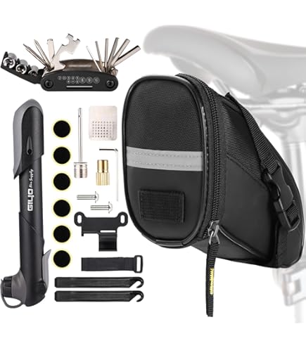 Kit Riparazione Pneumatici Bici 35 Pezzi - Toppe Senza Colla Con Leve E Carta Vetrata Toppe Per Camera D'aria Bici