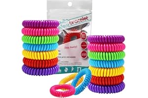 VDYXEW Mosquito Repellent Bracelet,Mosquito Protection Bracelet 24 Pack Individually Wrapped,DEET Free, Natural and Long-Lasting Waterproof and Safe Pest Control for Kids and Adults
