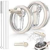 ANTAND Stanley H2.0 Quencher Protour Tumbler i&ccedil;in 40oz Flip Straw Sızdırmaz Kapak, 2 Paket D&ouml;k&uuml;lmeye Dayanıklı Kapak Yedek Ha