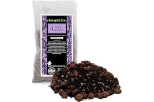 CLOROPHILLA. Innovador sustrato para cultivo de plantas de cannabis – Sustrato específico para plantas de cáñamo cannabaceas, disponible en interiores y exteriores (4 l, interior)