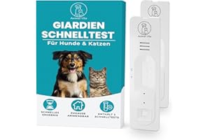 Animal Vita Giardien Prueba rápida para perros y gatos [más del 98% de fiabilidad] Prueba profesional de Giardia – Fiable para parásitos intestinales y diarrea – para perros y gatos en Giardia (2