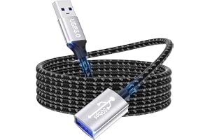 Kabel przedłużający USB 3.0 2M, 5Gbps, Kabel przedłużający USB A do A, Kabel przedłużający USB do klucza USB, czytnika kart, klawiatury, skanera, drukarki, myszy, aparatu, kasku, huba USB, drukarki