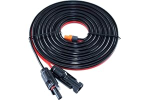 WNYINYY Câble Solaire à XT60i 5m, 12AWG Connecteur Solaire vers XT60i Rallonge Cable Panneau Solaire 4mm2 Compatible avec EcoFlow Delta Rvier 2 Pro Bluetti