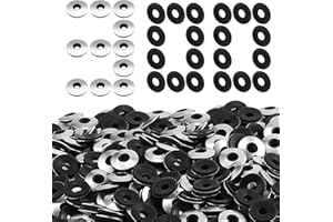 ENUTROF Lot de 300 Rondelles d'étanchéité EPDM M4,8x14x2mm Rondelle en Acier Neoprene pour Vis Autoperceuses Cache Vis Toiture (M4.8x14mm)