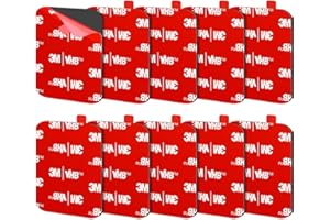 FIXCHORD Almohadillas Adhesivas de Doble Faz 3M VHB 5930, 10 Unidades de Almohadillas de Espuma de Doble Faz, Resistentes al Agua y Altas Temperaturas para Automóviles, Hogar y Oficina 50 * 50mm