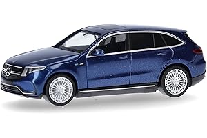 Herpa car model Mercedes-EQ EQC, on a scale of 1:87, plastic miniature, made in Germany, model building, collectors edition