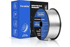 HARUKIKU Svetstråd 0,9 mm, E71T-GS, stabil ljusbåge, nettovikt 0,9 kg