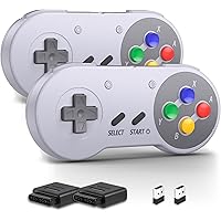 miadore Wireless SNES Controller, mit 2.4GHz USB Empfänger für SNES Empfänger, kompatibel mit Switch/Switch OLED/Windows PC/M