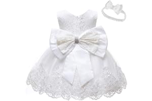 LZH Baby Girls Dress Sequin Bowknot Tutu Flower Birthday Party Wedding Dress Abiti per Bambini con Cappelli