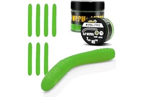 Troutlook Fat Wormy Forellengummi - 8,5 cm, Schwimmend, Weiche Gummimischung, 7 Stück