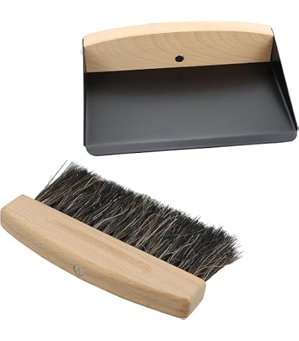 Set Balai Et Pelle De Table - Mini Balayette En Nylon Et Bois - Pour Bureau, Clavier
