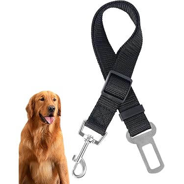 Hunde-Autogeschirr Mit Rosa Gänseblümchen-Muster – Sicher, Verstellbar & Universell Kompatibel