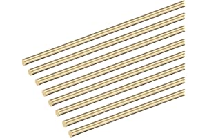 DMiotech 8pz 2mm x 100mm, Ottone Massiccio Tondo Asta, Ottone Asta Tornio Barra Azione