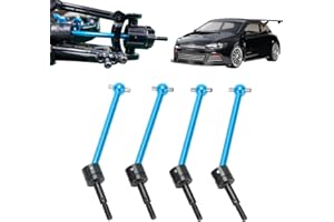 BONKZEBU 4pcs CVD Drive Shaft Set - 1/10 Aluminium Alloy RC Axle Shaft for TT02BRC 1/10 RC Car Accessories