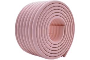 M2cbridge Multifunctional Edge and Corner Guard Coverage Baby Safety Bumper DIY 6.5 Ft (Pink)
