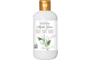 Charlinette Parfum de linge hygiénisant ultra Concentrée avec Microcapsules de Longue Durée Désodorisant Lessive Professionnel Senteur persistant avec Huile Essentielle de Musc Blanche 50 lavages