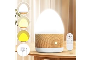 QOQIDUN SAD Lamp - 360° UV-Free SAD Light Therapy Lamp, 10000 LUX Light for Seasonal Affective Disorder, UV-Free Sunlight with Remote Control, 3 Color Temperatures, 4 Adjustable Brightness Level, Timer