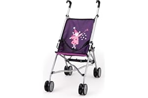 Bayer Design Buggy Wózek Spacerowy, Fioletowy/Srebrny, ‎50 x 27.5 x 55 cm; 890 g