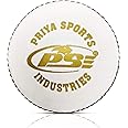 PSE Leather Cricket Ball, Size Standard, (White)