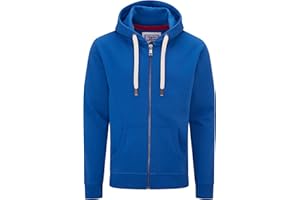 Charles Wilson Original Sudadera de Hombre Algodón Premium Capucha Cremallera