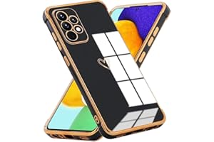 Kaywzo Funda para Samsung Galaxy A52s/A52 4G/5G,Suave TPU Galvanizada Carcasa con Refuerzo Protección de 4 Esquinas,Hermoso Mujeres Forma del Corazón Phone Case Cover,Negro