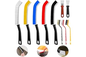 Zeuwets Spaltreinigungsbürste mit harten Borsten, 10PCS Eckenreinigungsbürsten, Crevice Cleaning Brush, Fugenreinigungsbürste Ecken Mehrzweck Cleaning Brush für Fliesen, Badezimmer, Küche(bunt)
