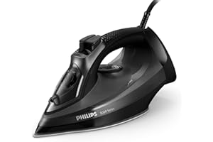 Philips 5000 Series Steam Iron, 2600W Quick Heat-Up, 45g/min Continuous Steam, Scratch-Resistant Soleplate, 200g Steam Boost, Drip Stop, Ergonomic Handle (DST5040/86)