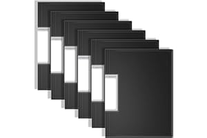 FOSHISY 60-Pocket A4 Binder with Plastic Sleeves, Heavy Duty Art Portfolio Folder with Clear Sheet Protectors, Display Book for Artwork, Document Organizer Binder (Black, 60 Pockets, 6 Pack)