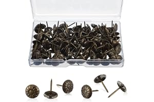 150 st möbelfästen, 11 x 17 mm dekorativa klädselstift för möbler antika trycknagel tumstift för soffa, stol, sänggavel och gör-det-själv-projekt