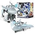 Super Wings Transformation Plane Supercharged Traver, 5 Inch Toy Figure for Kids, Toy Plane and Robot Figure for 3+ Years Old Boys Girls