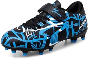 DIQUEQI Boys Girls Football Boots Cleats Soccer Shoes Professional Spikes Football Competition Shoes Training Sneakers For Unisex Kids