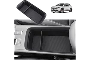 GAFAT Compatibile con Alfa Romeo Junior 2025 2026 Contenitore Console Centrale, Romeo Junior Ibrida Organizer Sopra il Portabicchieri, con Tappetini Antiscivolo, Accessori Junior