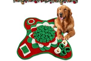 FairyPeach Juguete Perro Interactivo, Juguete Perro Pequeño, Alfombra Olfato Perro, Juguete Navideño Olfatear Perros, Pelota Interactiva Perro, Pelotas Perros, Juguete Perro Slow Feeder (Color-Mat)