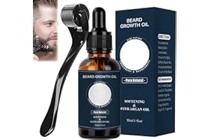Ninnyi Beard Grooming Care Kit for Men, Beard Oil Roller for Growth