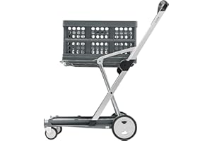 CLAX® Special Edition Gris | Mesa móvil | Carro de preparación de Pedidos | Carro de la Compra | incluida Caja Plegable