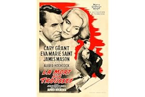 PostersAndCo ™ La Mort aux Trousses Film Retd-Poster/Reproduction HQ 60x80cm d'une Affiche Cinéma