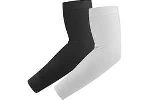 Oumida 2 Pares Mangas del Brazo, Mangas de Protección UV, Mangas de Manga Larga Unisex, Fundas de Brazo Deportivas,Mangas de Compresión Elásticas,Adecuado para Deportes,Trabajo Al Aire Libre,Viajes