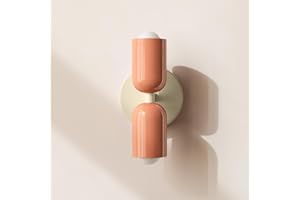 niuniaj Applique Murale Intérieure 2 Flammes,Up Down Lampe Murale en Métal,applique murale E27,Lampe Murale Moderne rose pour Salon Chambre Couloir Balcon Escalier Restaurant bureau