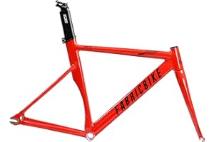 FabricBike AERO - Fixed Gear Bike Frameset, Single Speed Fixie Frameset, Aluminium Frame and Carbon Fork, 3 Sizes, 2.145g (M size)