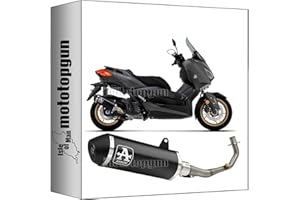 arrow scarico completo + collettore omologato open urban alluminio nero nero compatibile con yamaha xmax x-max 125 2023 2024 mototopgun