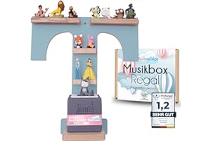 MATSCHEPFÜTZE Tonie Regal Wunschbuchstabe T | kompatibel mit Toniebox & Tonie Figuren | geprüfte Qualität mit Bestnote Sehr Gut | vollständig magnetisches Regal | Starterset für Jungen & Mädchen (Buchstabe T)