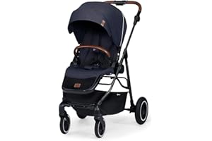 Kinderkraft Poussette Canne ALLROAD, Légère, Deux Directions, Pliable, Bleu