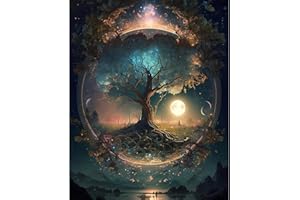 Viart Tree of Life Paint by Numbers for Adults-Tree of Life Painting by Numbers for Adults,Paint by Number Kits for Home Decoration 12x16inch