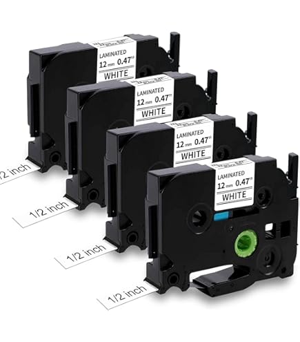 Stampante Adesiva 12mmX8m Nastro Laminato Compatibile Per Brother